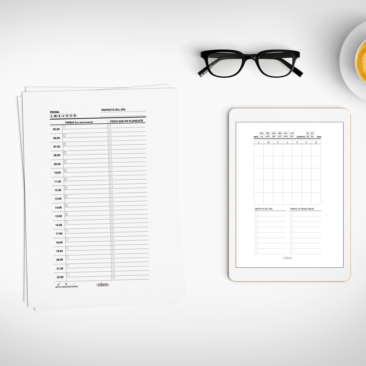 Agenda de Plan Diario 2024 - Descarga Digital