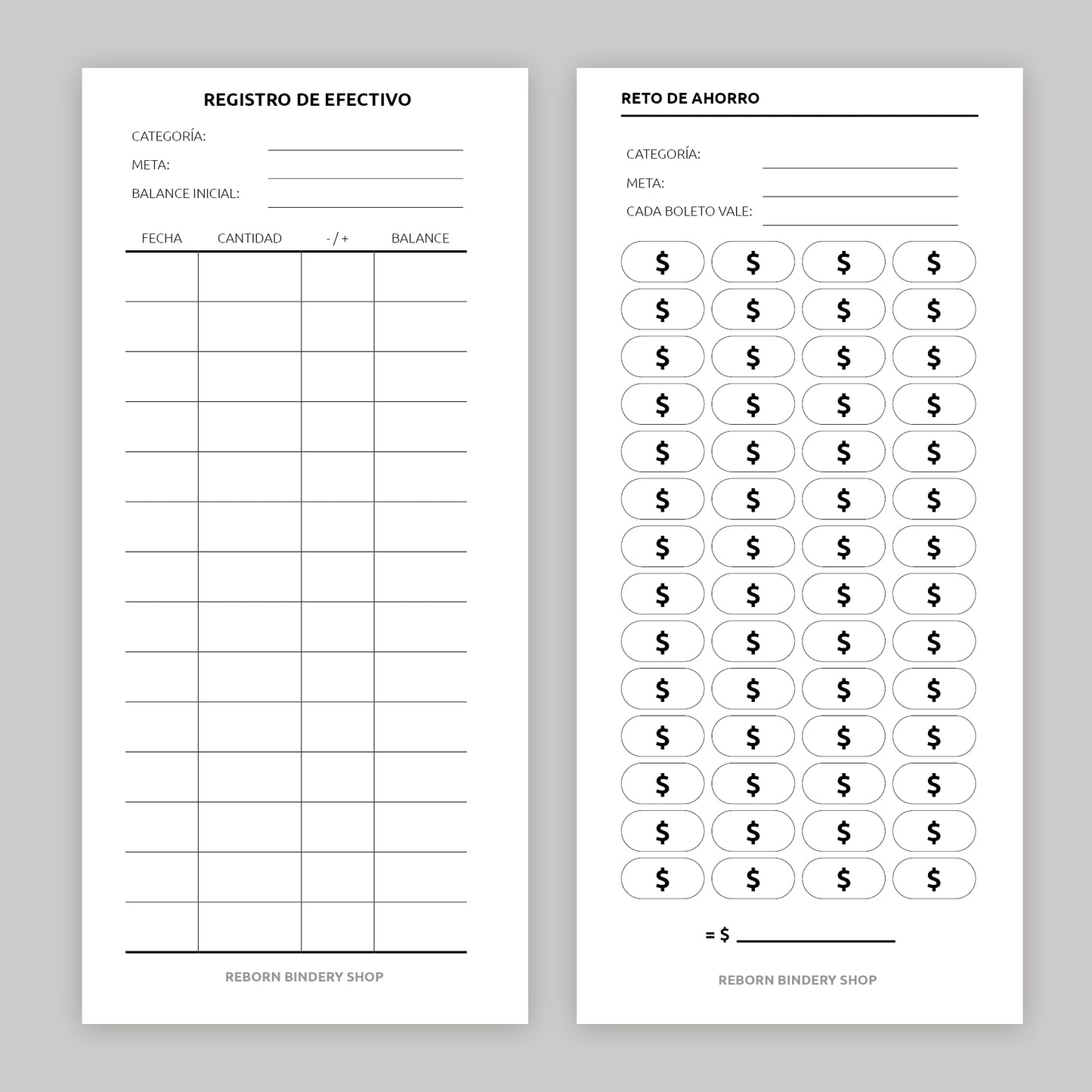 Kit Todo-En-Uno – Retos y Seguimiento de Ahorros | Descarga Digital