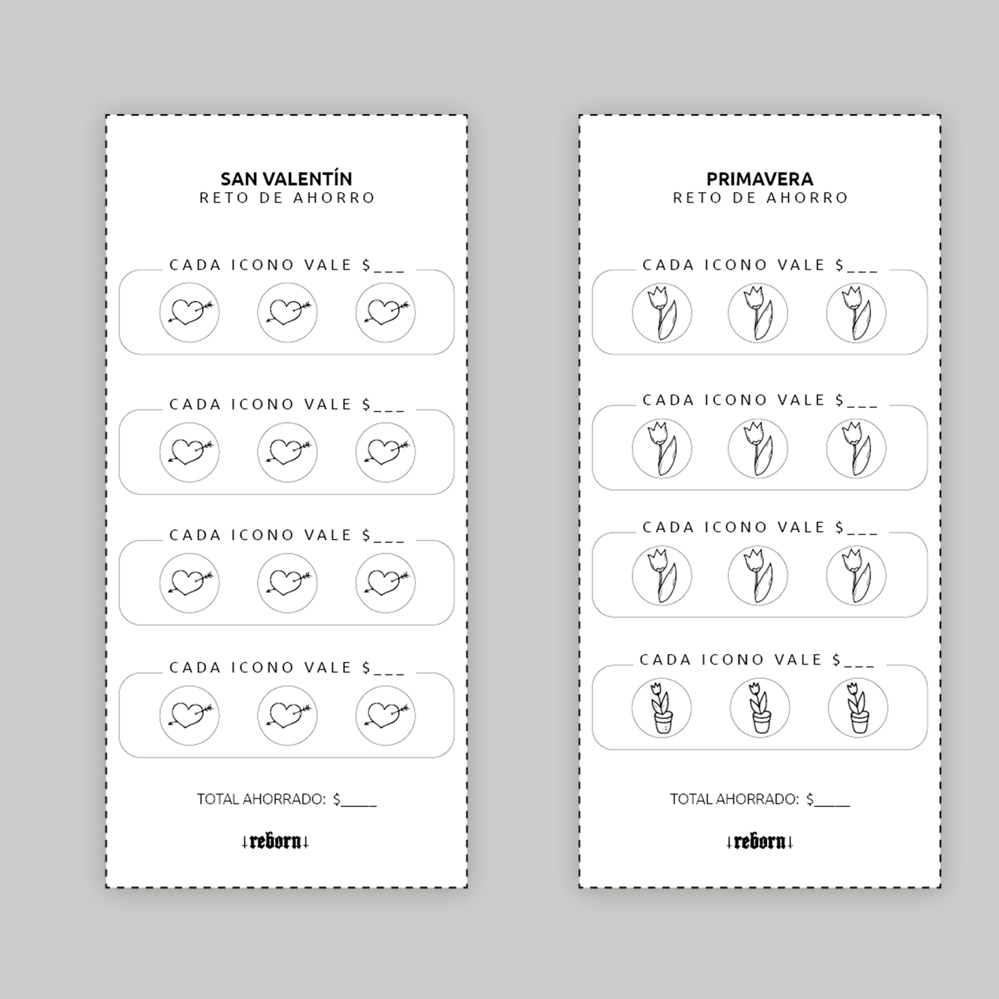 Kit de Cash Stuffing – Organización de Ahorros | Descarga Digital