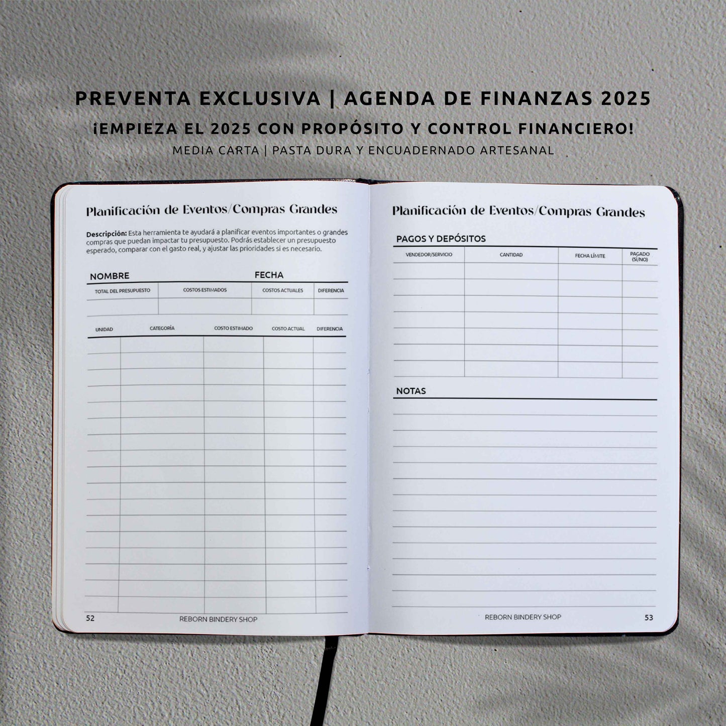 Agenda de Finanzas 2025 – Edición Mejorada | Organiza tus Finanzas y Ahorros