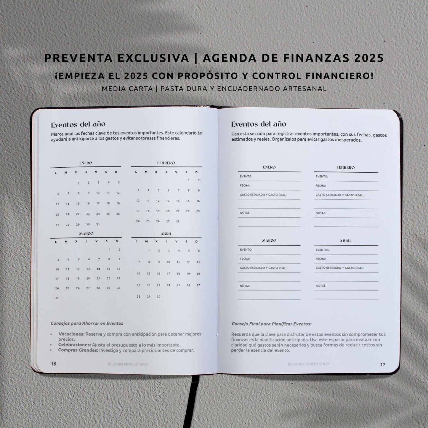 Agenda de Finanzas 2025 – Edición Mejorada | Organiza tus Finanzas y Ahorros