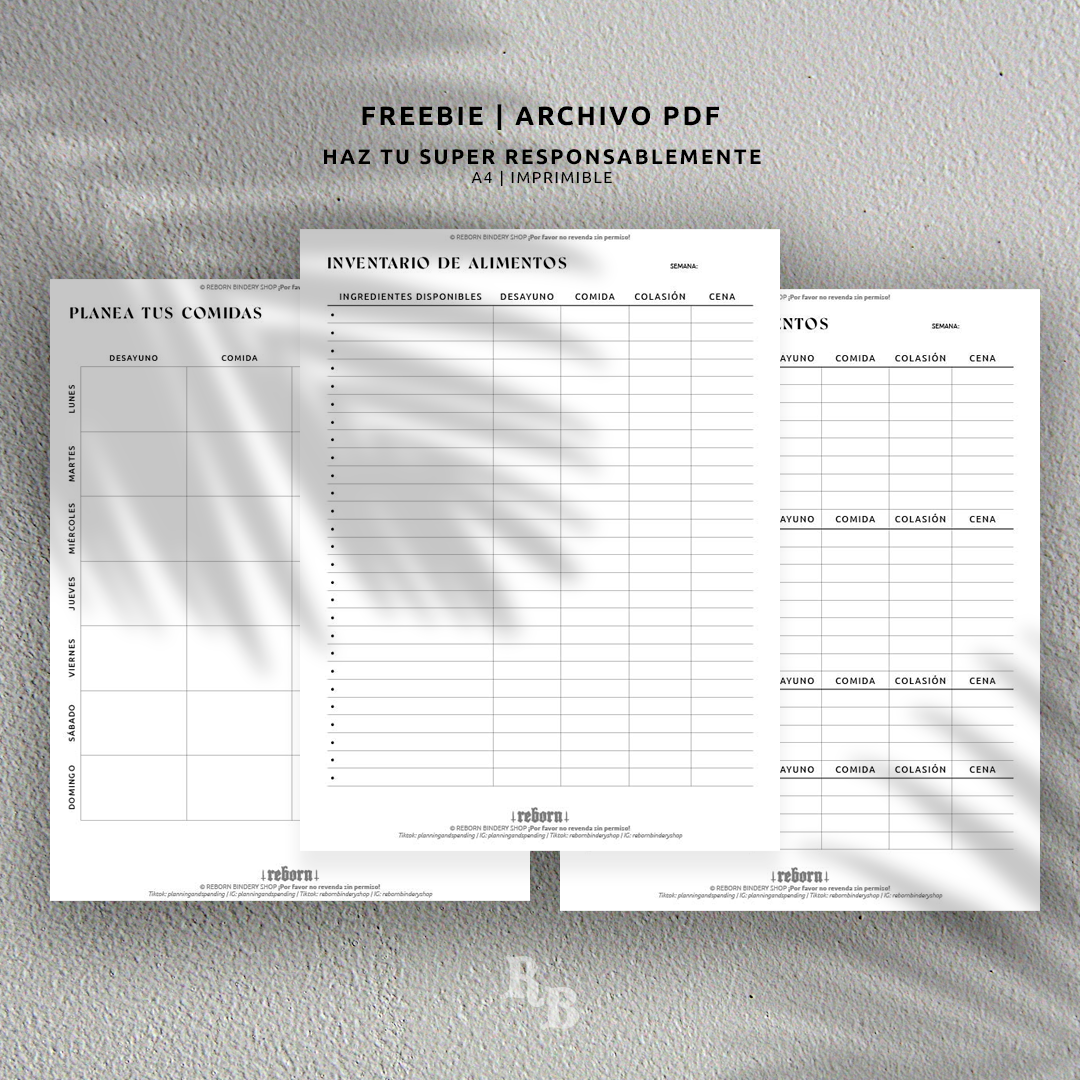 Organiza tus Compras de Supermercado con Eficiencia - Lista Digital Minimalista en PDF